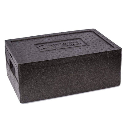 Termo skumkasse, 1/1GN, Rektangulær, 595x390x230mm, Expanded polypropylene (EPP), sort, 1 stk