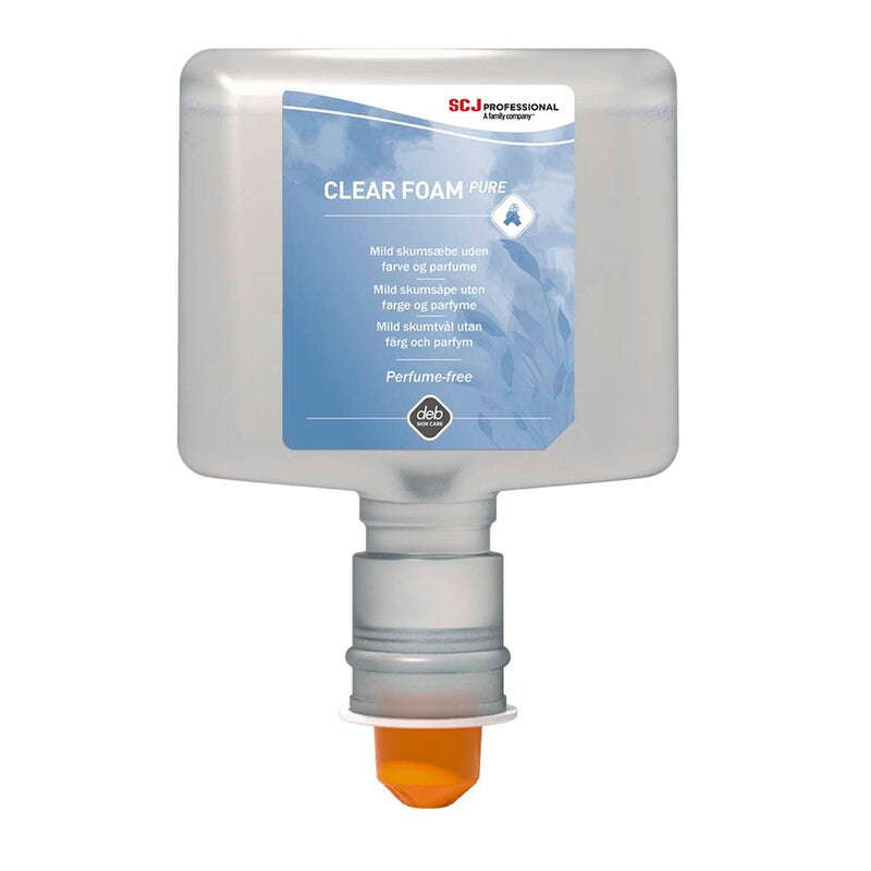 Skumsæbe, Deb, Clear Foam Pure, Refill Touchfree, 1200 ml