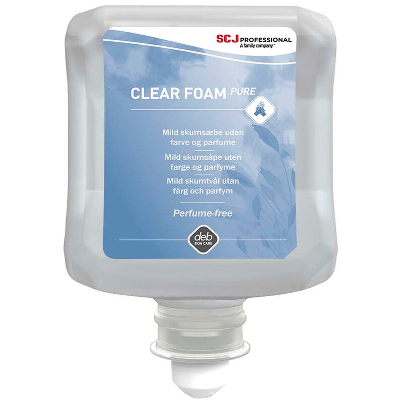 Skumsæbe, Deb, Clear Foam Pure, refill, 1 l