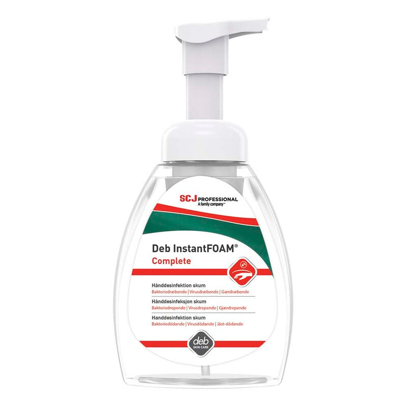 Hånddesinfektion skum, Deb, Instantfoam, Complete pumpeflaske, 250 ml