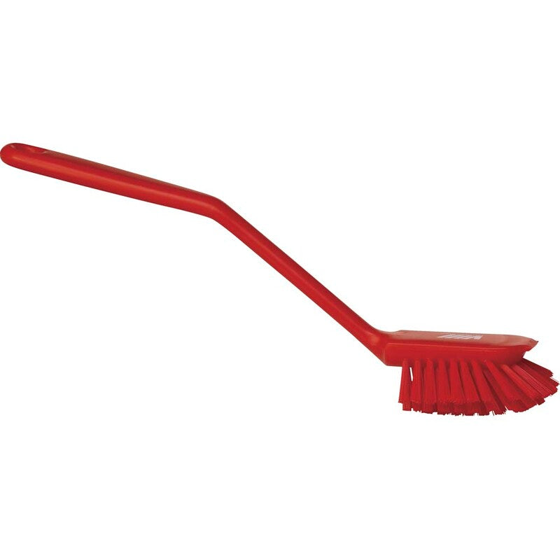 Opvaskebørste, Vikan, dishwashing brush soft, rød, 60mmx280mm