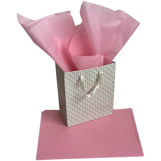 Silkepapir, 17 g/m2, 500 x 750 mm, pink, silkepapir, pakke a 240 ark