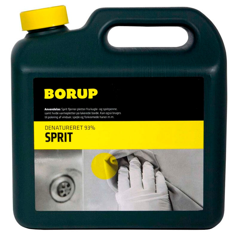 Solvents, Borup, Alcohol 93% sdenatured, 2500 ml