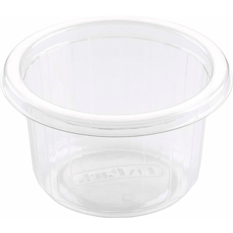 Plastbakke, Duni Fixpack, Rund, 100 ml, Ø 80, højde 46, A-PET, transparent, karton a 1000 stk