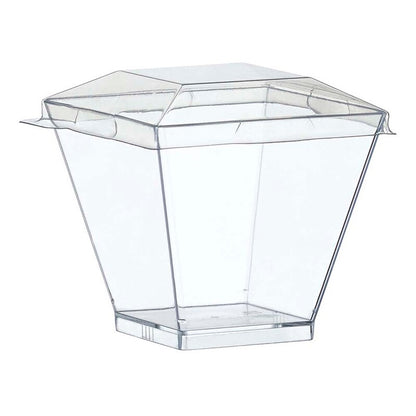 Dessertbæger, Kova, 220 ml, 72x72x72mm, PS, transparent, karton a 400 stk