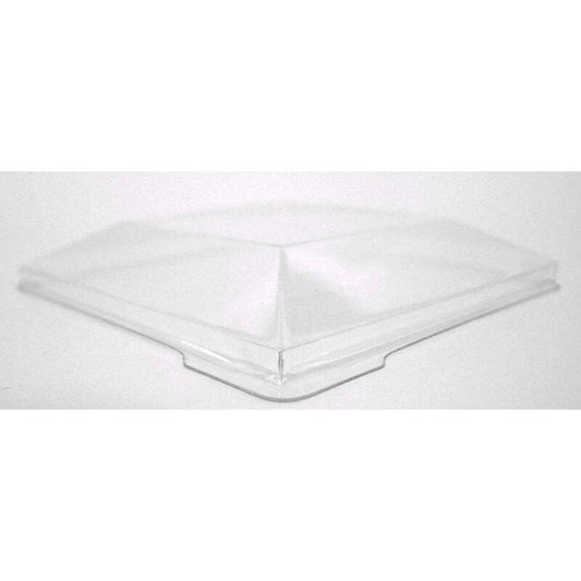 Låg t/dessertbæger, Kova, 72x72x12mm, PS, transparent, karton a 400 stk
