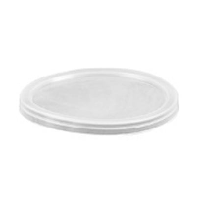 Låg t/dressingbæger, Rund, Ø 51, højde 2, HIPS-High Impact Polystyrene, transparent, karton a 2000 stk, Fødevaregodkendt