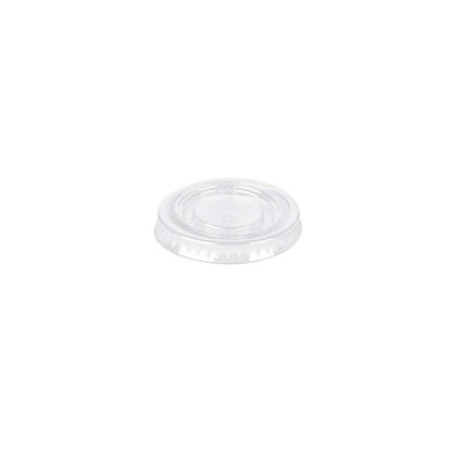 Låg t/dressingbæger, Rund, kapacitet 30, Ø 44, højde 10, A-PET, transparent, 1 oz, pakke a 100 stk, Fødevaregodkendt