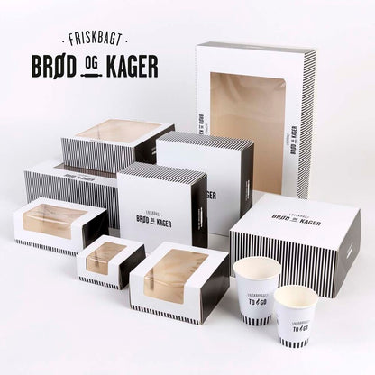 Bagerpose, 270 x 455 mm, flat film, Papir, brun, Printed, pakke a 1000 stk, 4 kg Friskbage Brød, Fødevaregodkendt