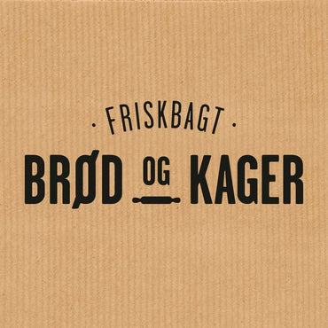 Bagerpose, 160 x 455 mm, flat bag, Papir, brun, Printed, pakke a 500 stk, Friskbagt Brød Og Kager, Fødevaregodkendt