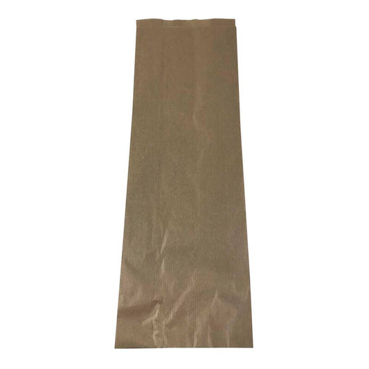 Bagerpose, 80 x 160 x 460 mm, flat bag, Papir, brun, pakke a 500 stk, Fødevaregodkendt