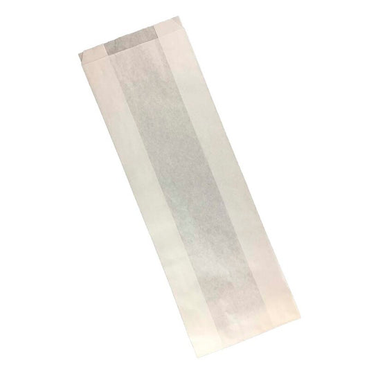 Bagerpose, 300 x 370 mm, flat film, Papir, hvid, pakke a 500 stk, 3 kg, Fødevaregodkendt