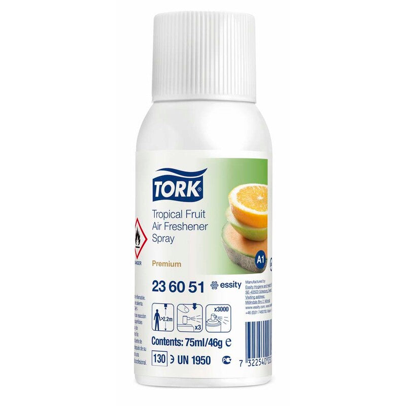 Luftfrisker, Tork, A1, Tropical fruit, 75 ml, pakke a 12 stk