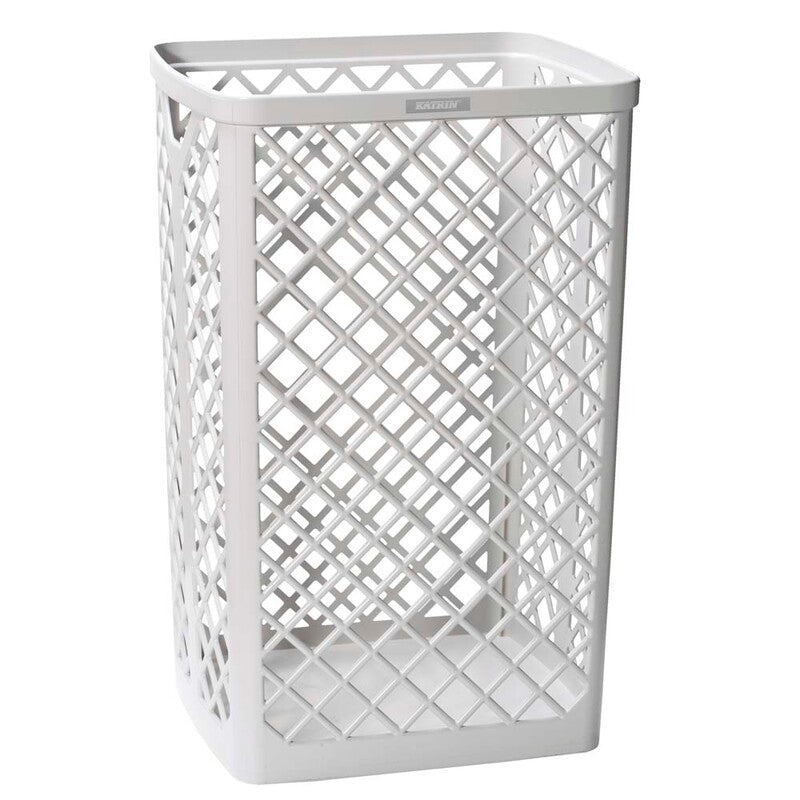 Affaldsspand, Katrin, 40L Trådkurv plastik, hvid, 320mmx250mm x 500mm