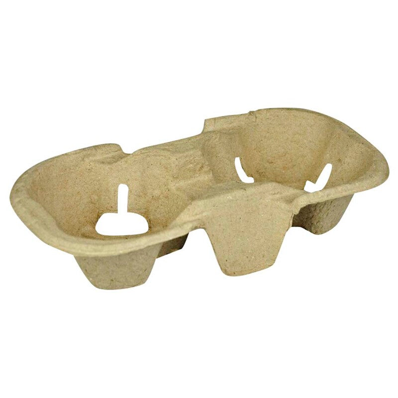 Kopholder, papir/cellulose/papir, naturlig, For 2 cups, kasse a 540 enheder, Nature Line