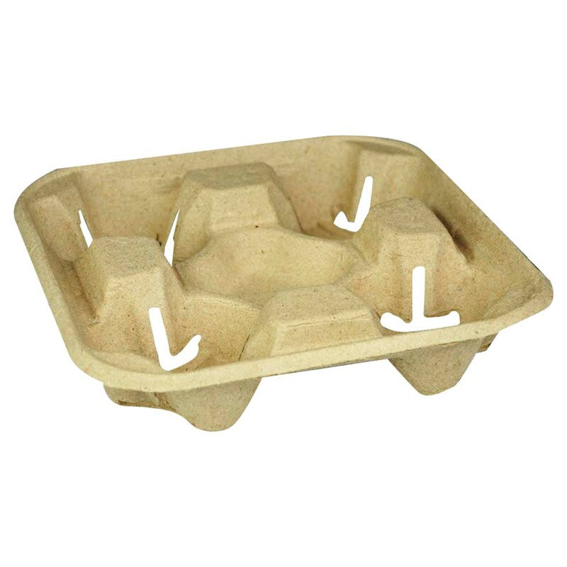Kopholder, papir/cellulose/papir, naturlig, 4 Cups, karton a 260 stk, Nature Line