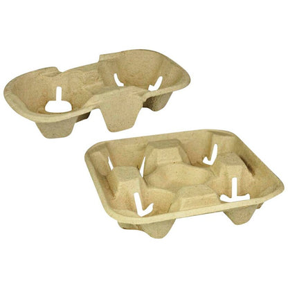 Kopholder, papir/cellulose/papir, naturlig, 4 Cups, karton a 260 stk, Nature Line