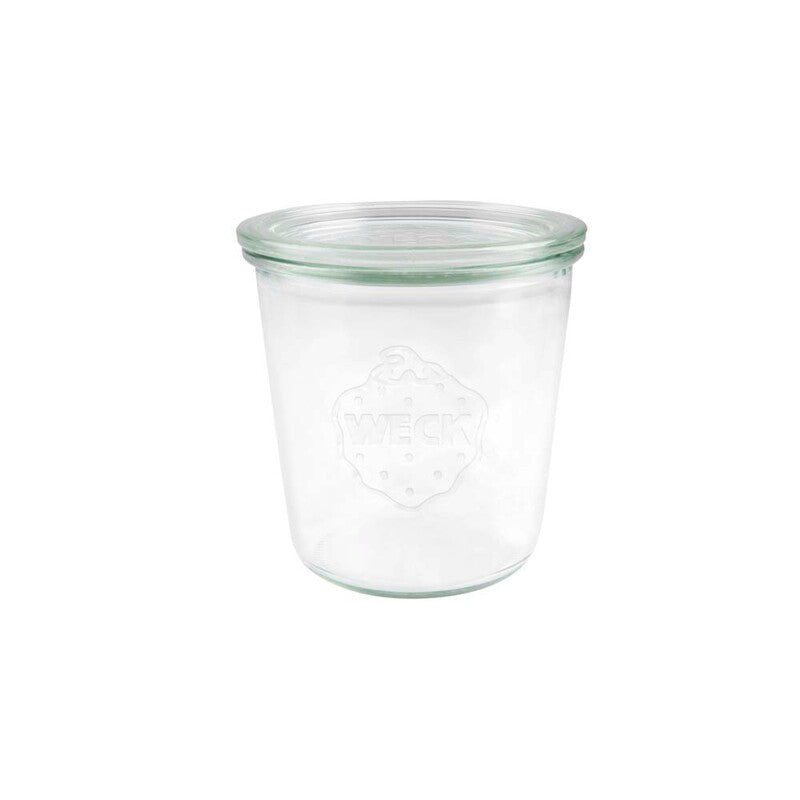 Sylteglas, Rund, Ø 100, højde 107, Glass, transparent, pakke a 6 stk, Weck, Fødevaregodkendt