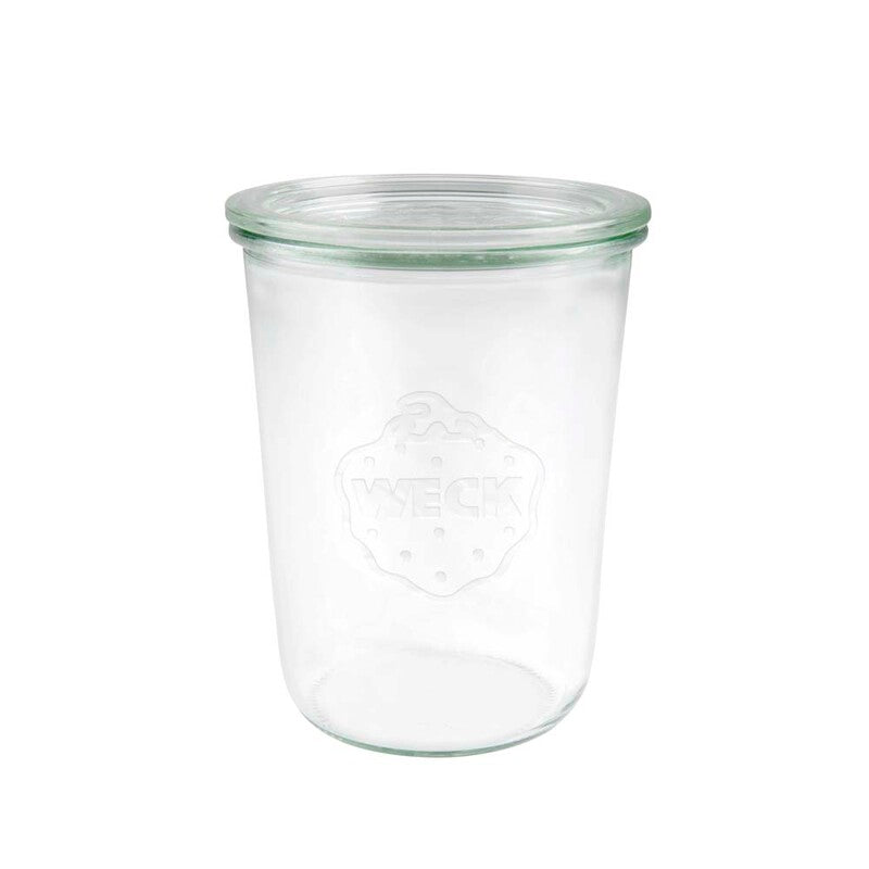 Sylteglas, Rund, Ø 100, højde 147, Glass, transparent, pakke a 6 stk, Weck, Fødevaregodkendt