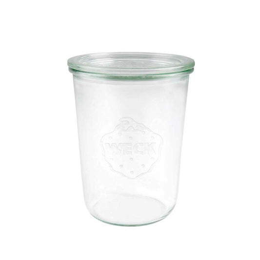 Sylteglas, Rund, Ø 100, højde 147, Glass, transparent, pakke a 6 stk, Weck, Fødevaregodkendt