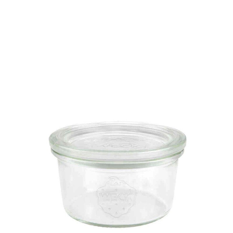 Sylteglas, Rund, Ø 100, højde 55, Glass, transparent, pakke a 6 stk, Weck, Fødevaregodkendt