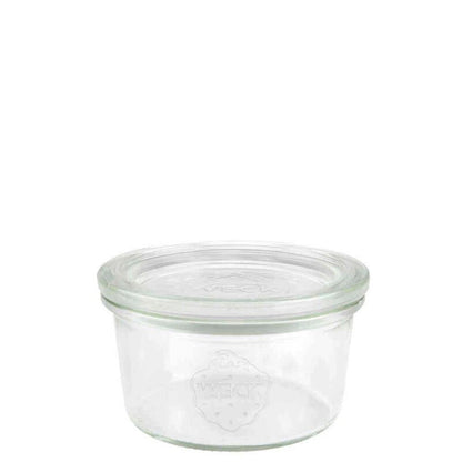 Sylteglas, Rund, Ø 100, højde 55, Glass, transparent, pakke a 6 stk, Weck, Fødevaregodkendt