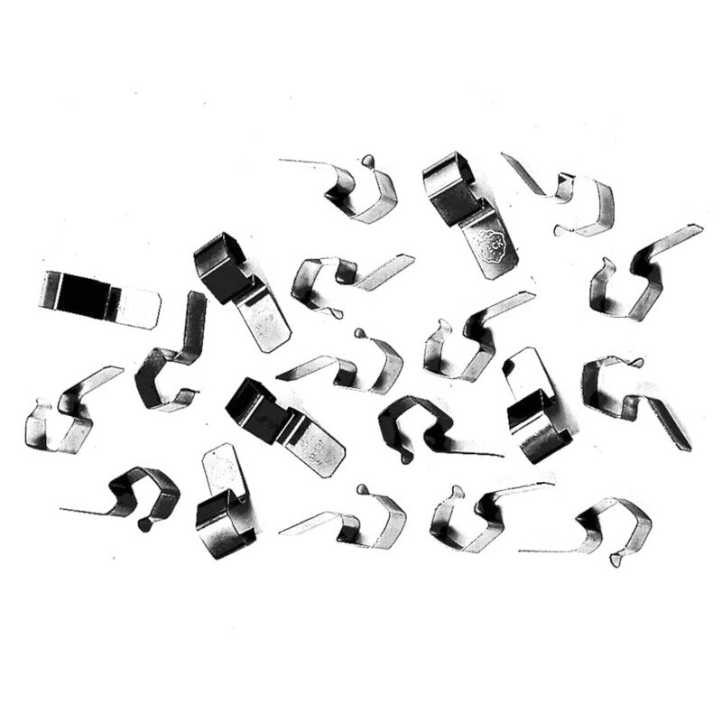 Clips t/sylteglas, Rund, Ø 100, metal, metallic, pakke a 12 stk, Weck, Velegnet til indirekte tilbere