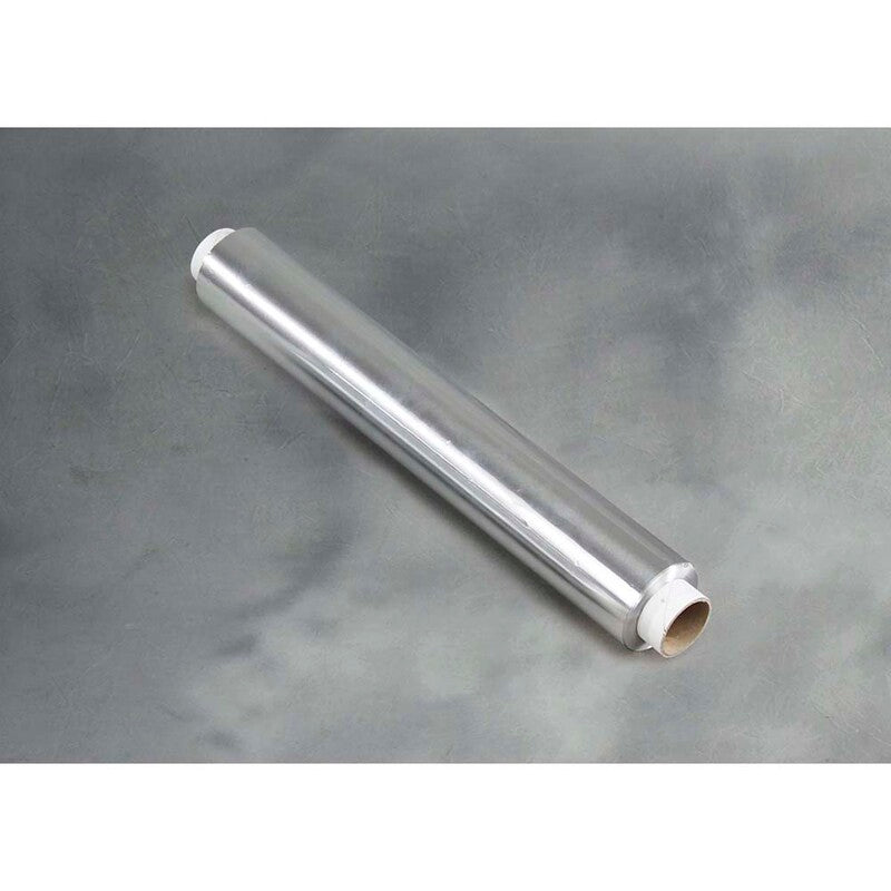 Alufolie, 11 µm, Rulle, 450 mm, x 150.00 m, aluminium, sølv metallic, 1 reel, Loose rolls, Fødevaregodkendt