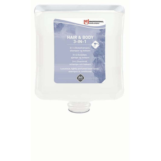 Hair and Bodyshampoo, Deb, refill, 2 l