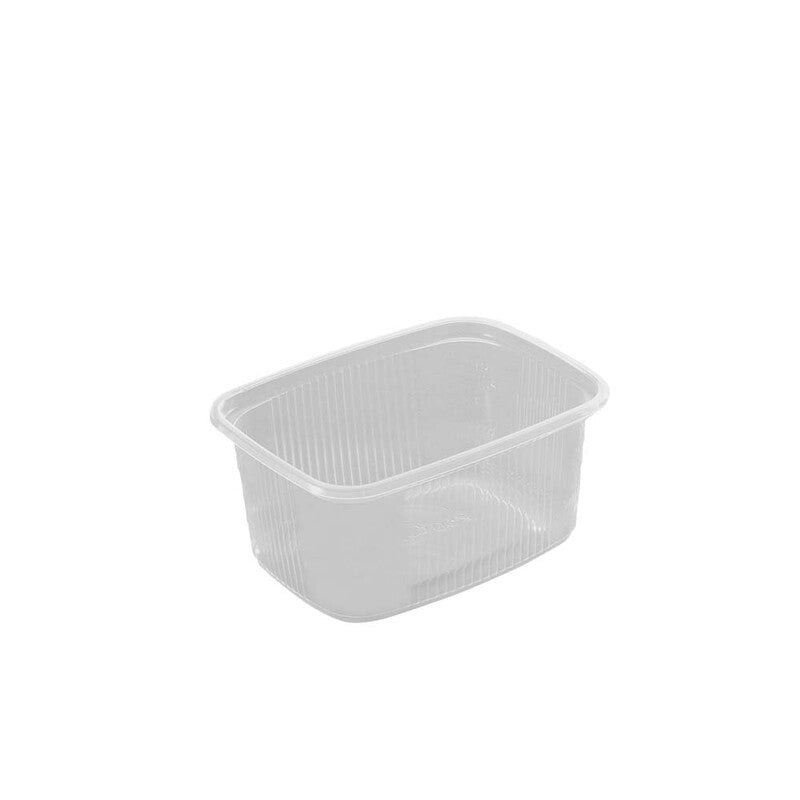 Plastbakke, Mini 65, Rektangulær, 250 ml, 108x82x48mm, PP, transparent, karton a 1000 stk