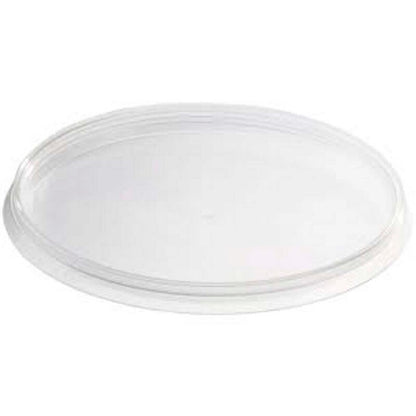 Plastbøtte, Handy-lock, Rund, 1180 ml, Ø 133, højde 150, PP, transparent, m/låg, æske a 180 sæt