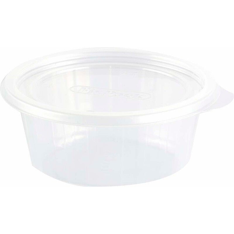Plastbakke, Duni Fixpack, Rund, 200 ml, Ø 112, højde 40, PP, transparent, karton a 700 stk