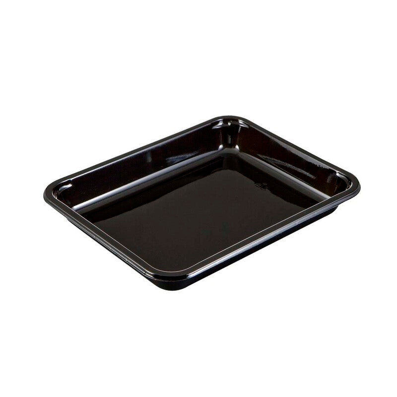 Plastbakke, Færch, C 2227-1T, 1-rums, Rektangulær, 900 ml, 178x227x29mm, C-PET, sort, karton a 368 stk