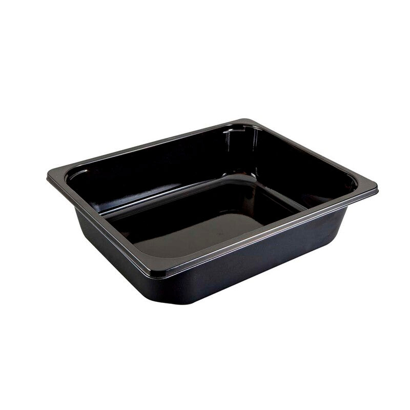Plastbakke, Færch, C 2325-1B, 1-rums, Rektangulær, 5195 ml, 265x325x80mm, C-PET, sort, A5 4 rum til bord/væg, karton a 80 stk