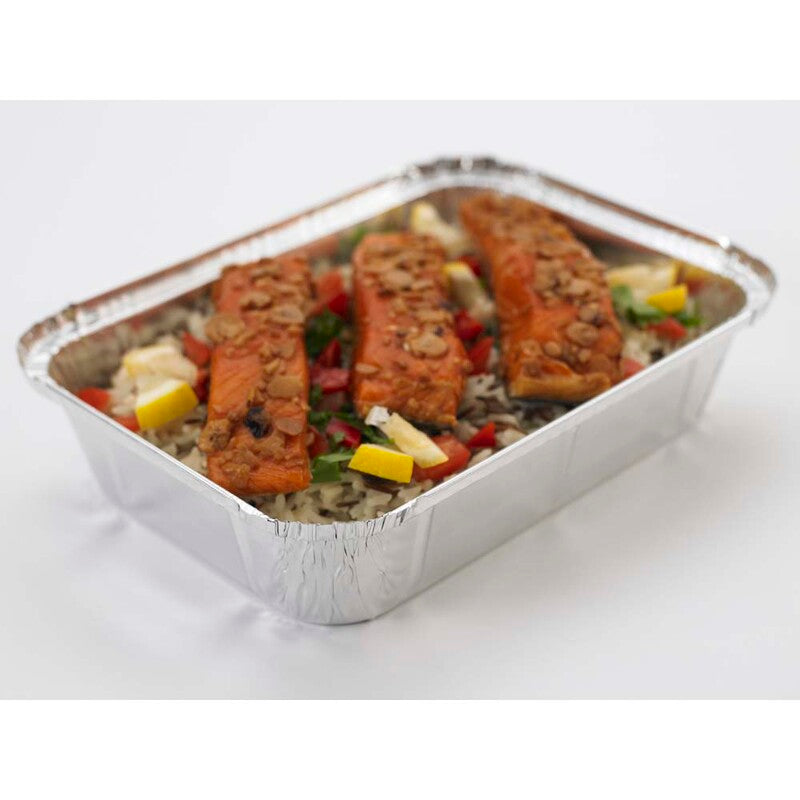 Foliebakke, Plus Pack, Rektangulær, 1850 ml, 256x186x52mm, aluminium, aluminium, pakke a 400 stk