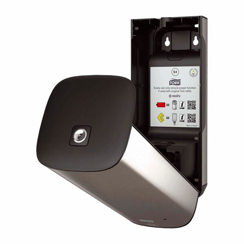 Sæbedispenser, Tork, S4, Sensor Steel, rustfrit stål