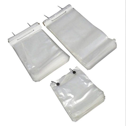 Plastikpose, 30 µm, 235 x 380 mm, LD-PE, klar, karton a 1000 stk, Perforated, Fødevaregodkendt