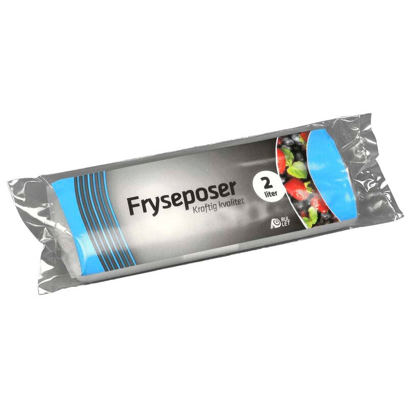 Fryseposer, 32 µm, 150 x 340 mm, LD-PE, transparent, 2 l, rulle a 30 stk, Fødevaregodkendt