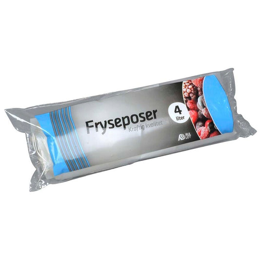 Fryseposer, 32 µm, 200 x 380 mm, LD-PE, transparent, 4 l, rulle a 660 stk, Fødevaregodkendt