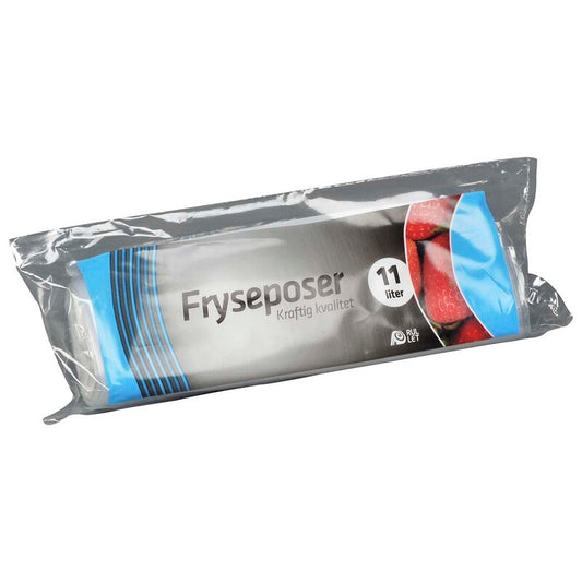Fryseposer, 32 µm, 290 x 540 mm, LD-PE, transparent, 11 l, rulle a 10 stk, Fødevaregodkendt