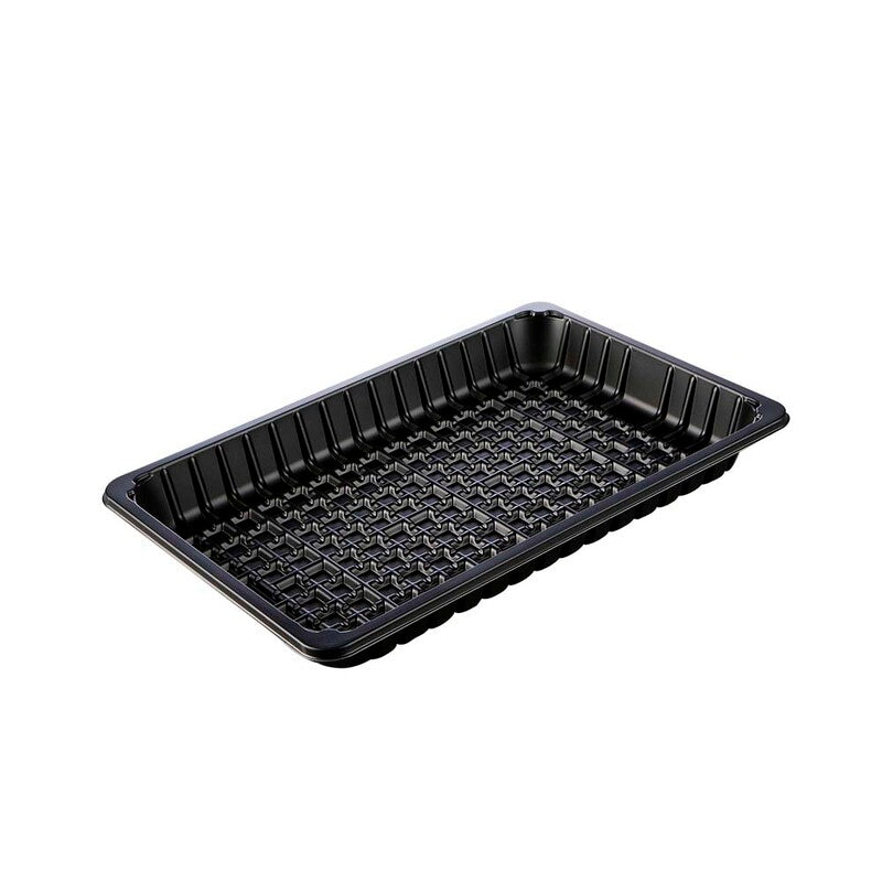 Plastbakke, Færch, P 2333-1S, 1-rums, Rektangulær, 1880 ml, 219x333x35mm, PP, sort, karton a 180 stk