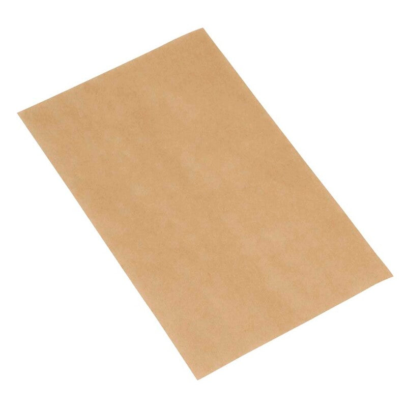 Pølsepapir, ark, 41 g/m2, 125 x 200 mm, Pergamentpapir, brun, 1000 ark, pakke a 1000 stk, Fødevaregodkendt