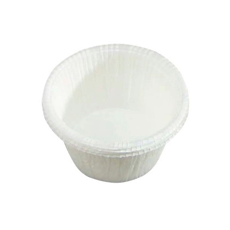 Muffin form, Rund, højde 35 mm, indvendig diameter 50.0 mm, Pergamentpapir, hvid, pakke a 200 stk, W/Edge, Fødevaregodkendt
