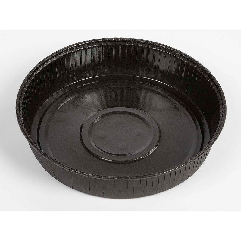 Bageform, Rund, højde 35 mm, indvendig diameter 180.0 mm, Pergamentpapir, 217 g/m2, sort, pakke med 720 stk, Fødevaregodkendt