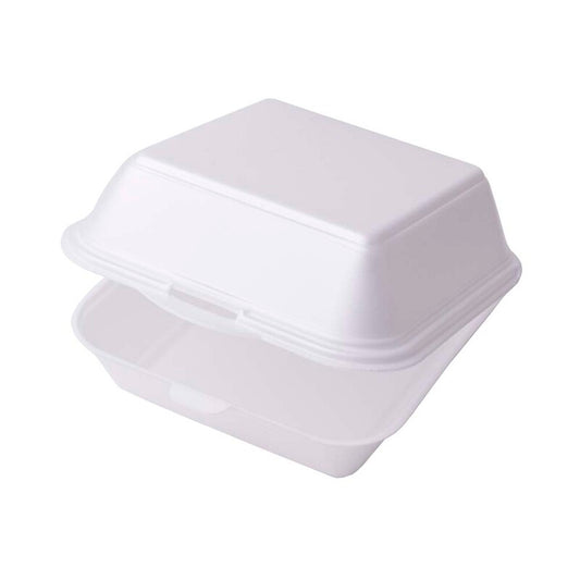 Burgeræske, stor, 155x155x80mm, Extruded Polystyrene (XPS), hvid, karton a 5 x 100 stk