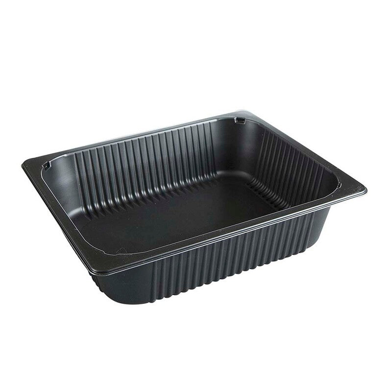 Plastbakke, Færch, P 2325-80T, 1-rums, Rektangulær, 4895 ml, 268x327x80mm, PP, sort, karton a 92 stk