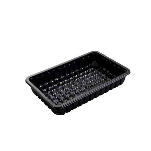Plastbakke, Færch, K 81-43S, 1-rums, Rektangulær, 1300 ml, 162x262x42mm, PP, sort, karton a 342 stk