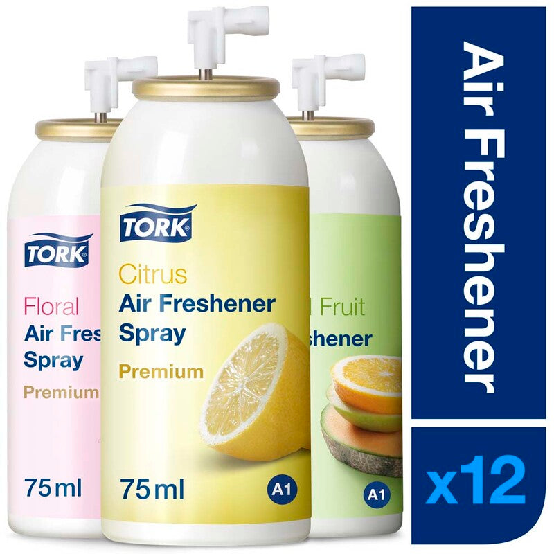 Luftfrisker, Tork, A1, mixed fragrance, 75 ml, pakke a 12 stk