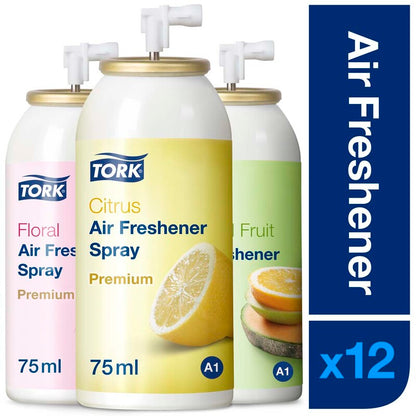 Luftfrisker, Tork, A1, mixed fragrance, 75 ml, pakke a 12 stk