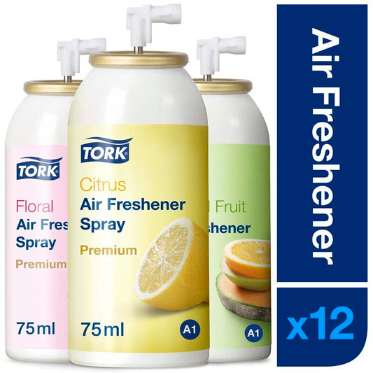 Luftfrisker, Tork, A1, mixed fragrance, 75 ml, pakke a 12 stk